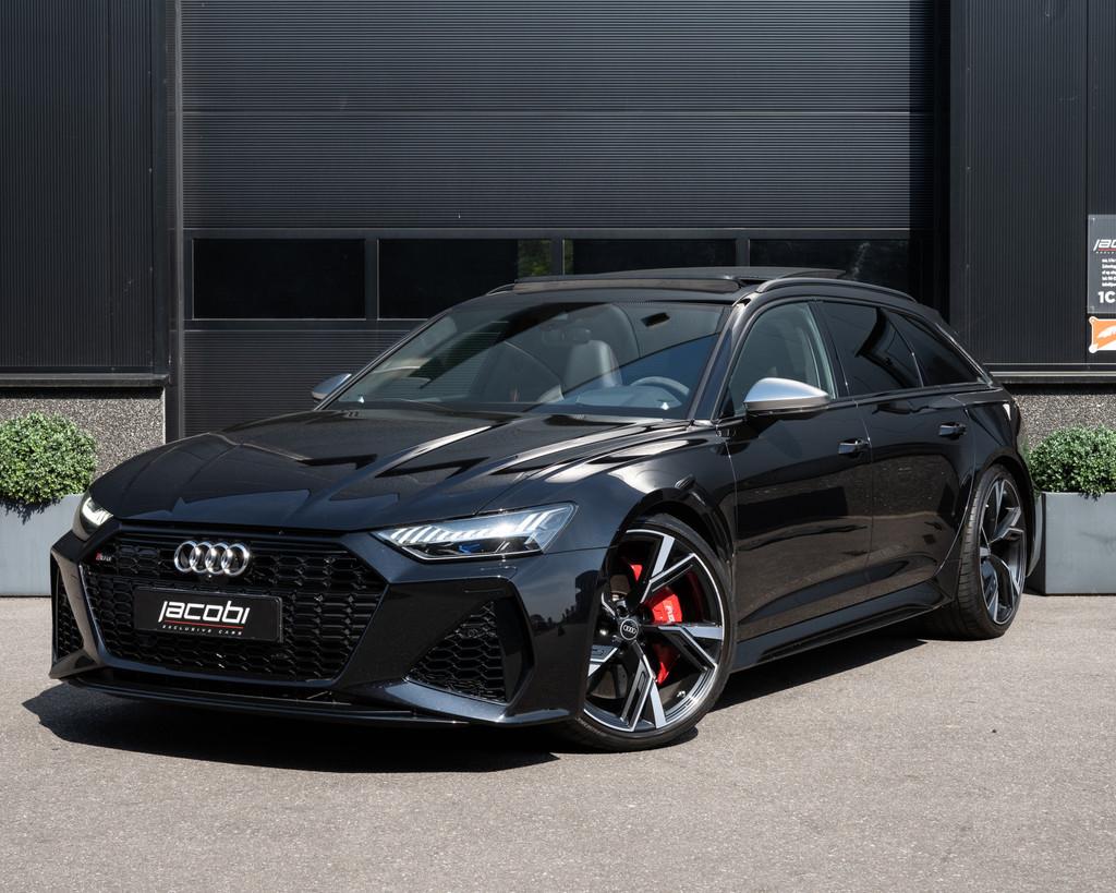 Audi A6 Avant RS6 4.0 TFSI V8 Quattro | Dynamic Plus B&O 3D, Auto's, Audi, Automaat, 600 pk, Zwart, Leder