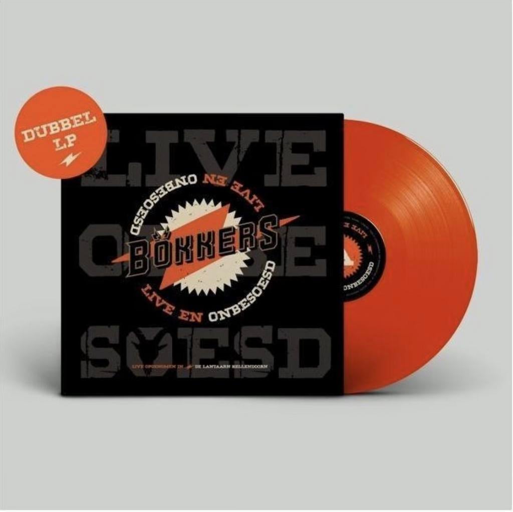 Gezocht: Bokkers Live en Onbesoesd Dubbel LP, Cd's en Dvd's, Vinyl | Pop, Ophalen, Gebruikt, 12 inch