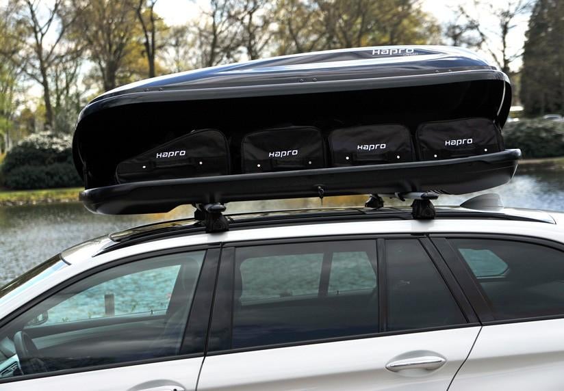 Te huur fijne Hapro dakkoffer, skikoffer,  skibox 430L, Ophalen of Verzenden, Zo goed als nieuw