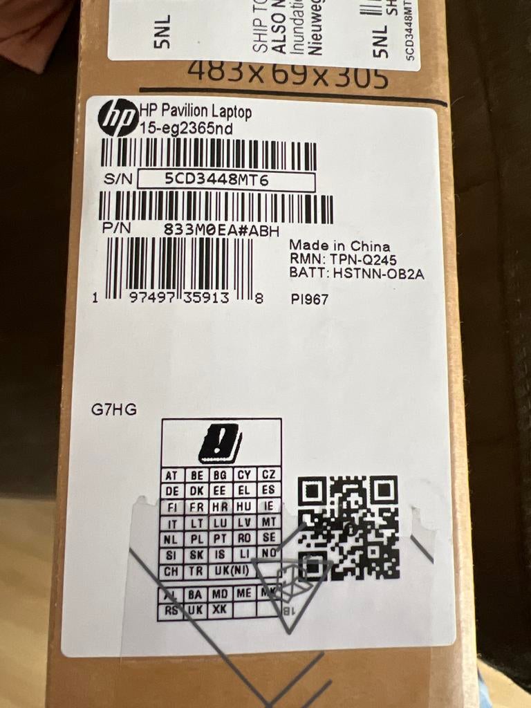 HP Pavilion Laptop 15-eg2365nd - i5-1235U, 16GB RAM, 512GB S, 2 tot 3 Ghz, Ophalen of Verzenden, Zo goed als nieuw, Gaming