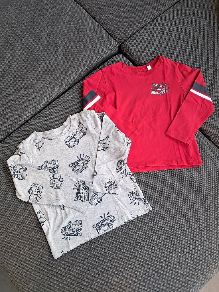 K22 Set shirtjes C&A maat 104, Kinderen en Baby's, Kinderkleding | Maat 104, Gebruikt, C&A, Ophalen of Verzenden, Shirt of Longsleeve