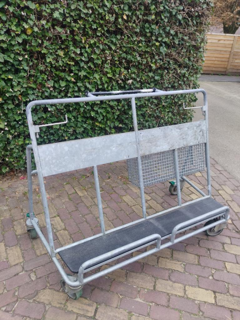 Platenkar, Platenwagen, Transportkar, 100 liter of meer, Ophalen, Gebruikt, Transportkar