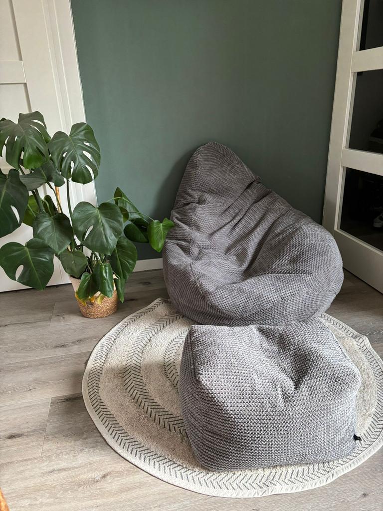 Gaming lounge zitzak loft25 met voetenbankje, Huis en Inrichting, Zitzakken, Ophalen of Verzenden, Zo goed als nieuw