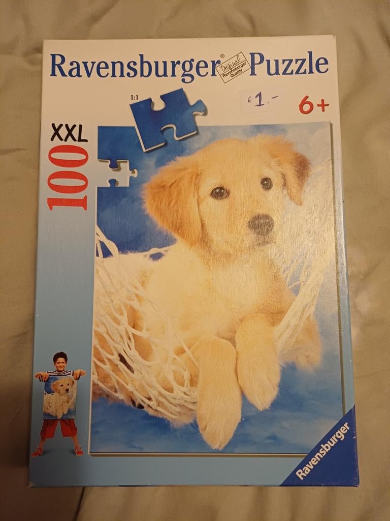 Ravensburger puzzel puppy 100 stukjes, Ophalen of Verzenden, Meer dan 50 stukjes, 6 jaar of ouder