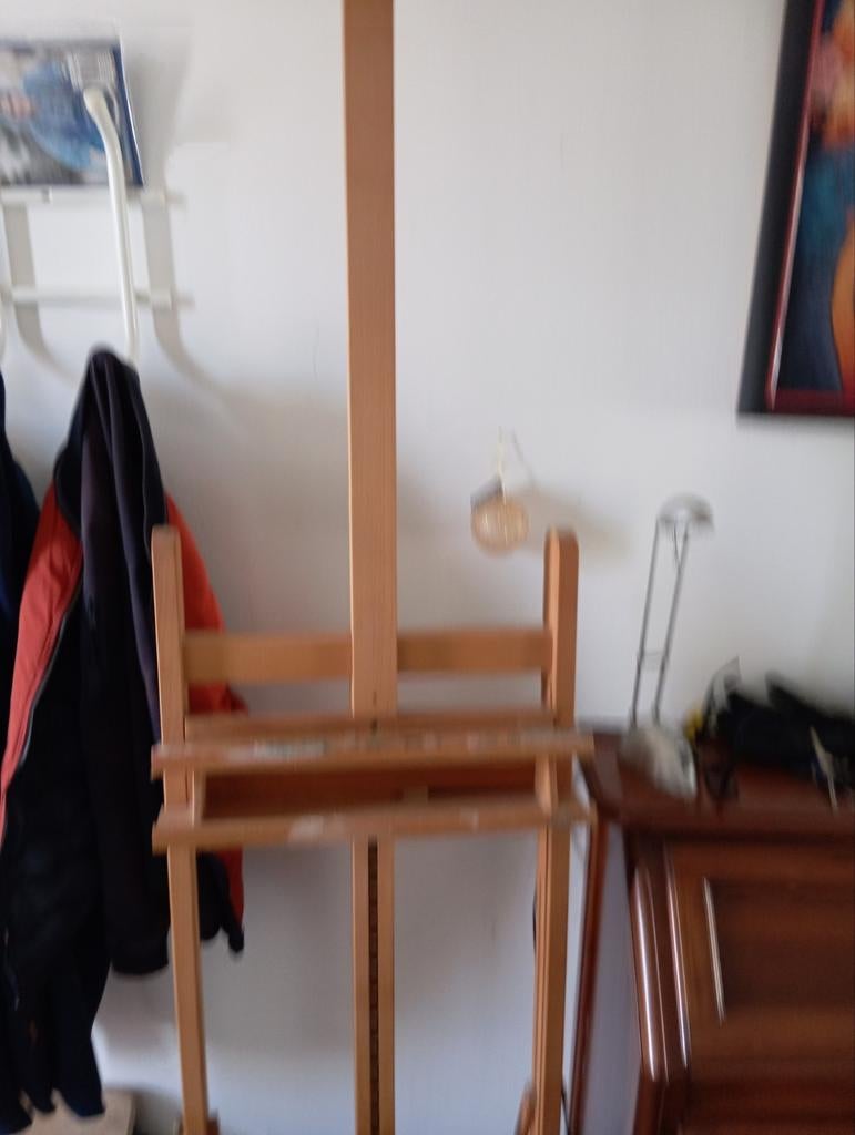 Mooie beuken schilders ezel, in hoogte verstelbaar en stevig, Ophalen of Verzenden