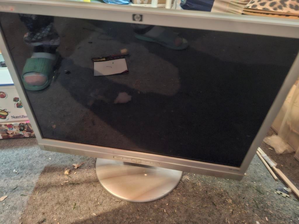 HP LCD Beeldscherm W1907 - Gebruikt, Computers en Software, Monitoren, Ophalen, HP, 60 Hz of minder, Gebruikt