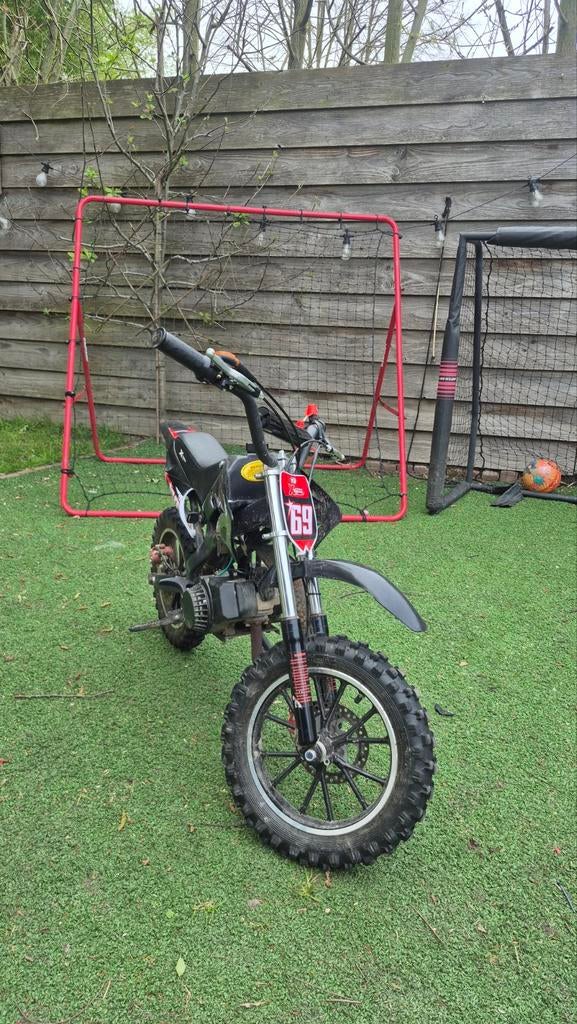 SUPER STOERE CROSSMOTOR 50CC. MINIBIKE. PITBIKE, Ophalen of Verzenden, Zo goed als nieuw, Pitbike