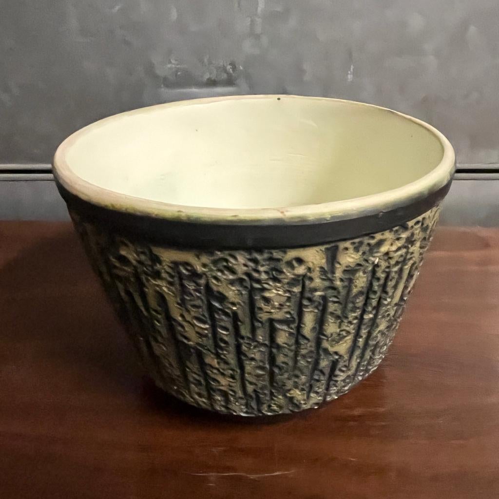 Jaren 50 60 berkenbast bloempot design Hekla Belfeld no. 15, Rond, Nieuw, Hekla, Ophalen of Verzenden