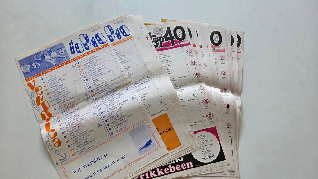 Zeezender Radio Veronica Top 40 exemplaren 1970, Boeken, Tijdschriften en Kranten, Verzenden, Gelezen, Muziek, Film of Tv