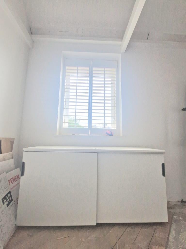 IKEA Galant Archiefkast Wit met Schuifdeuren en Cijferslot, Huis en Inrichting, Kasten | Roldeurkasten en Archiefkasten, Ophalen
