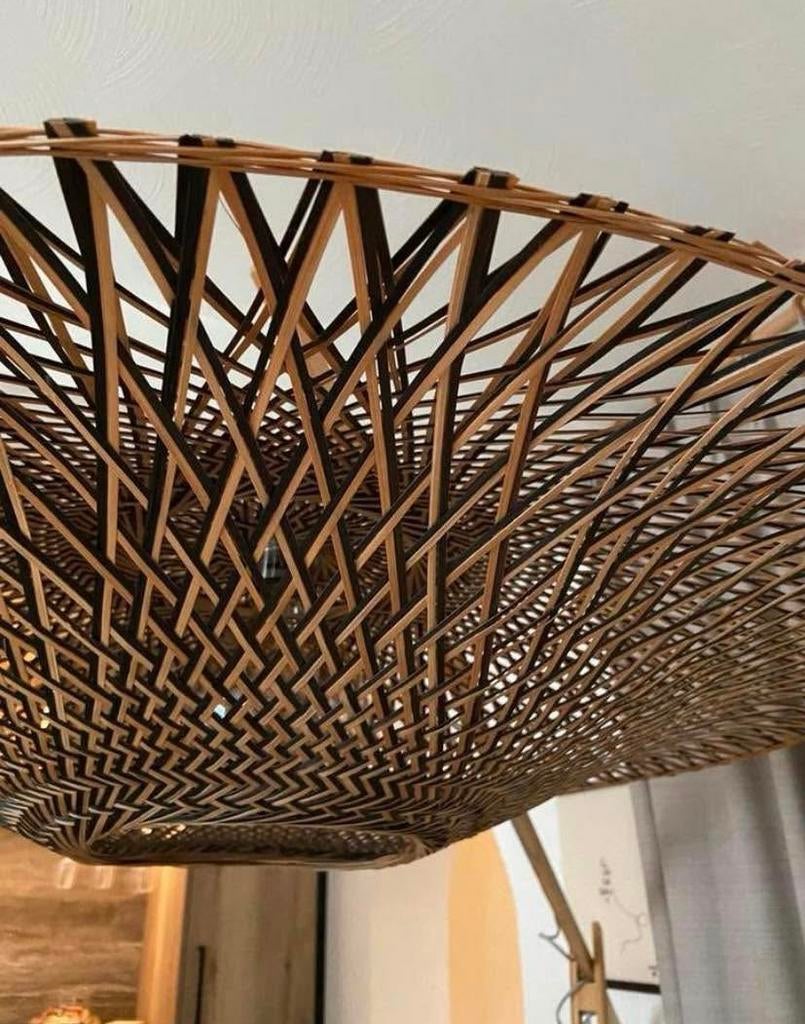 Vloerlamp Good & Mojo BALI Bamboe, Ophalen, Zo goed als nieuw, Hout, 200 cm of meer