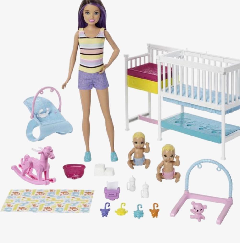 Barbie Mattel Skipper babysitter set, Ophalen of Verzenden, Zo goed als nieuw, Barbie