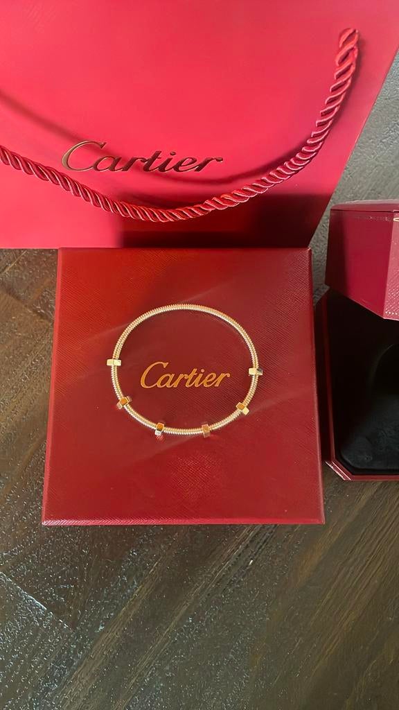 Ecrou de Cartier Armband - 18 Karaat Goud - Maat 21, Ophalen, Nieuw, Goud