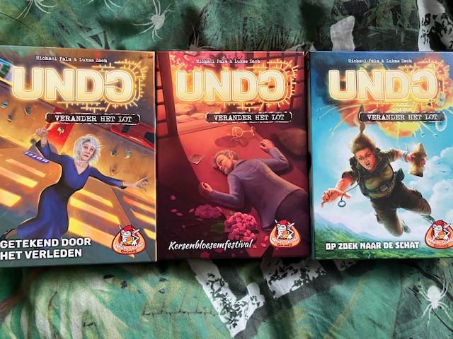 Spellen: Undo 3x, Een of twee spelers, Ophalen of Verzenden, Zo goed als nieuw, White Goblin Games