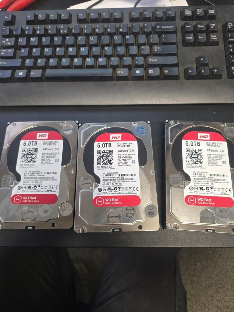 WD Red Plus 6TB SATA 6Gb/s Interne HDD, Computers en Software, Harde schijven, Ophalen of Verzenden, Desktop