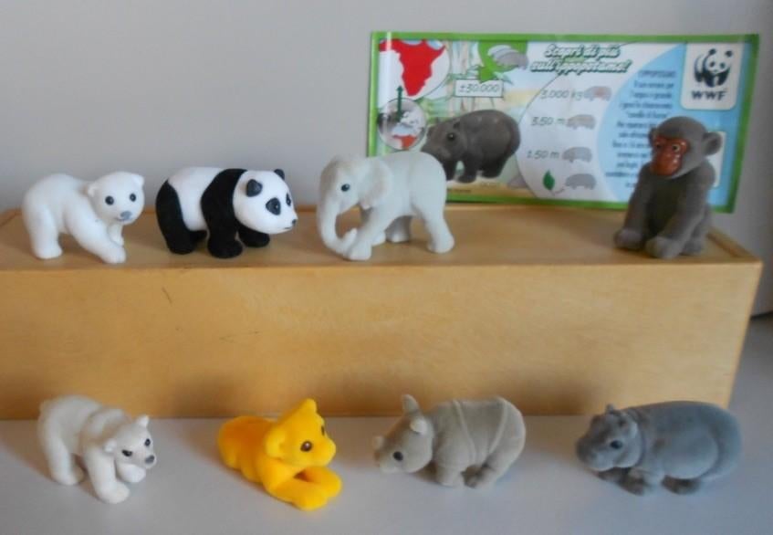 Kindersurprise Ferrero : Serie Pluche Natoons 2011 oa Panda, Ophalen of Verzenden, Zo goed als nieuw, Overige typen