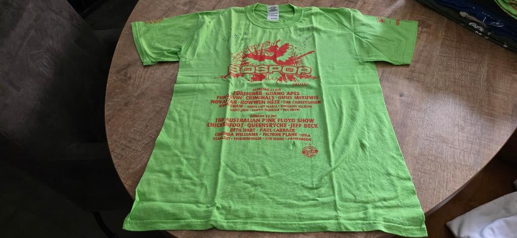 bospop shirt maat M gesigneerd jaar 2009, Ophalen of Verzenden, Gedragen, Overige kleuren