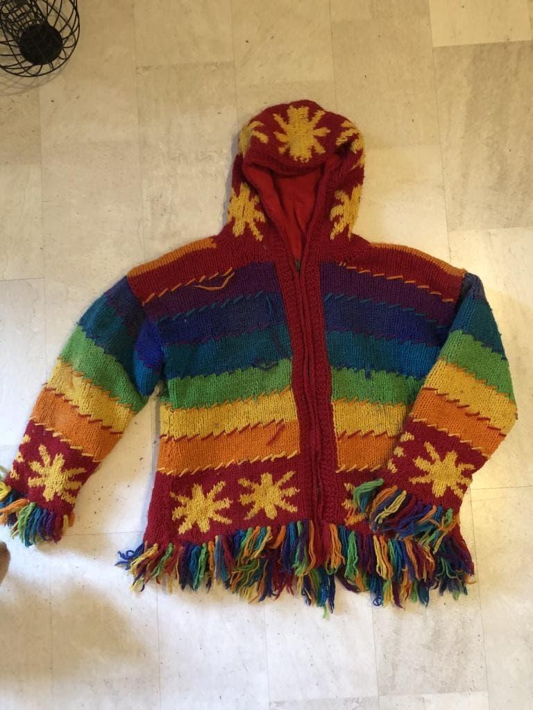 V) MM46 SMASH leuke kleurrijke jas met fleecevoering L/XL, Kleding | Dames, Truien en Vesten, Verzenden, Zo goed als nieuw, Maat 46/48 (XL) of groter