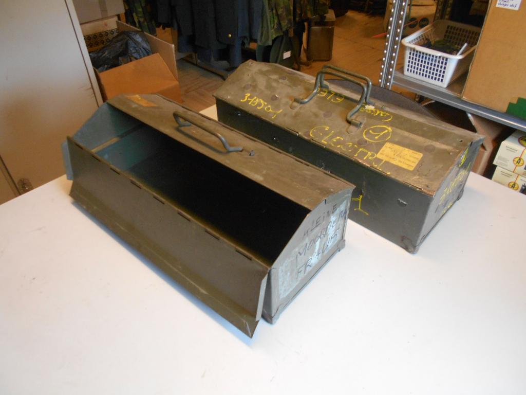 Gereedschapskist leger oud model laag US WO2 model, Ophalen of Verzenden, Landmacht, Overige gebieden, Embleem of Badge