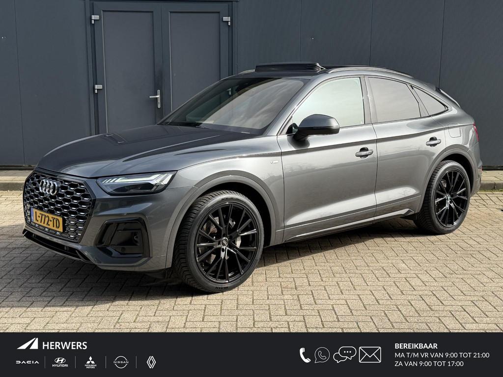 Audi Q5 Sportback 50 TFSI e S edition PHEV / 21 inch all sea, Auto's, Automaat, Gebruikt, 4 cilinders, Bedrijf