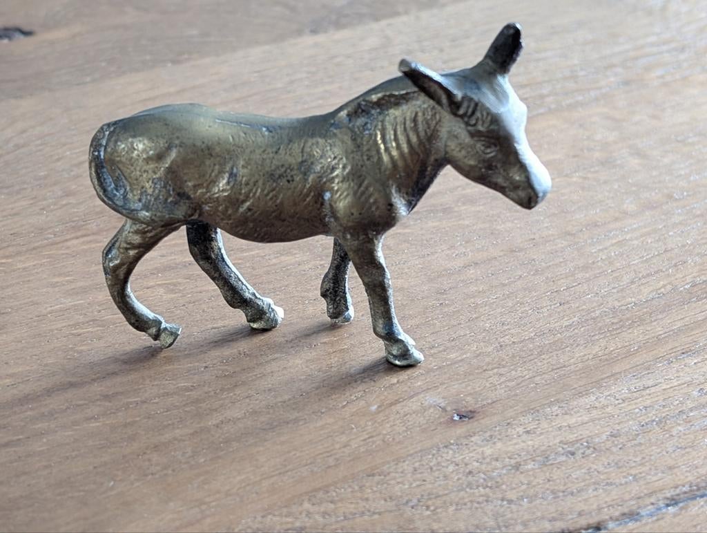 Koperen ezel beeldje, Antiek en Kunst, Antiek | Koper en Brons, Ophalen of Verzenden, Koper