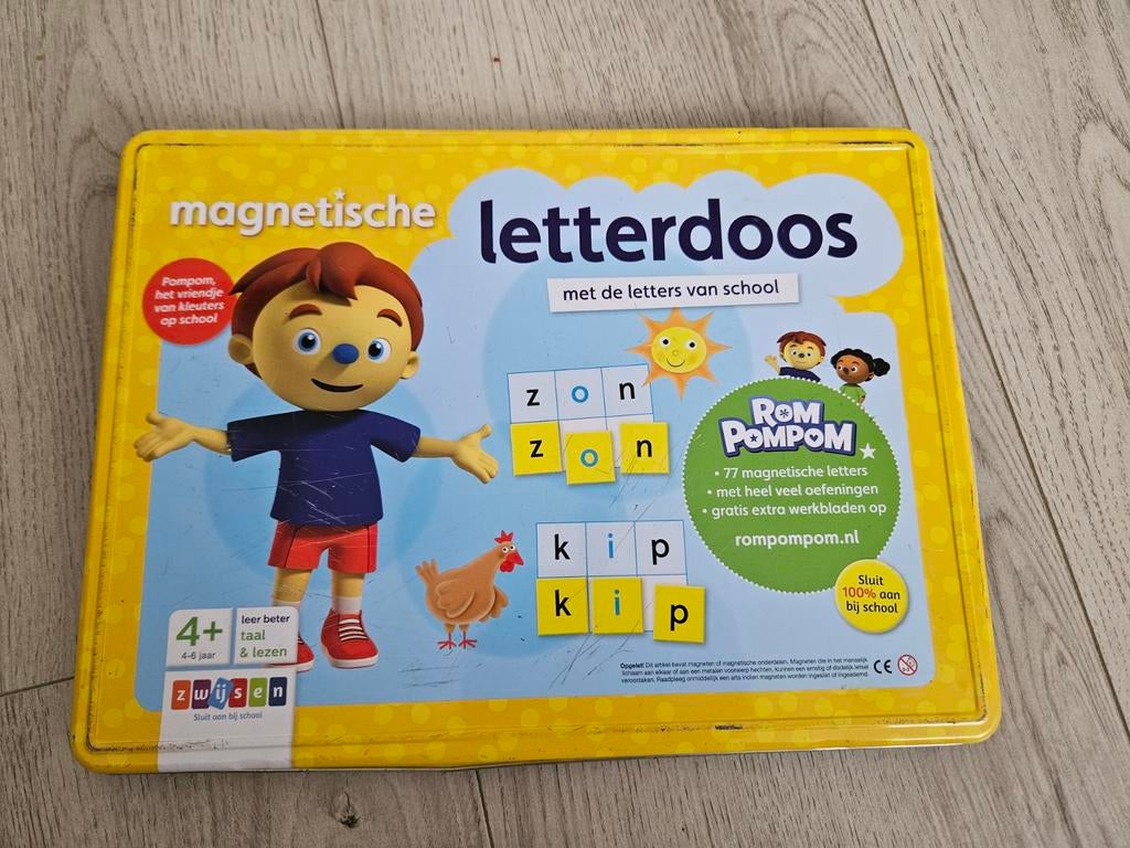 Magnetische Letterdoos  - Leren Lezen 4+, Ophalen of Verzenden, Zo goed als nieuw, Taal en Lezen