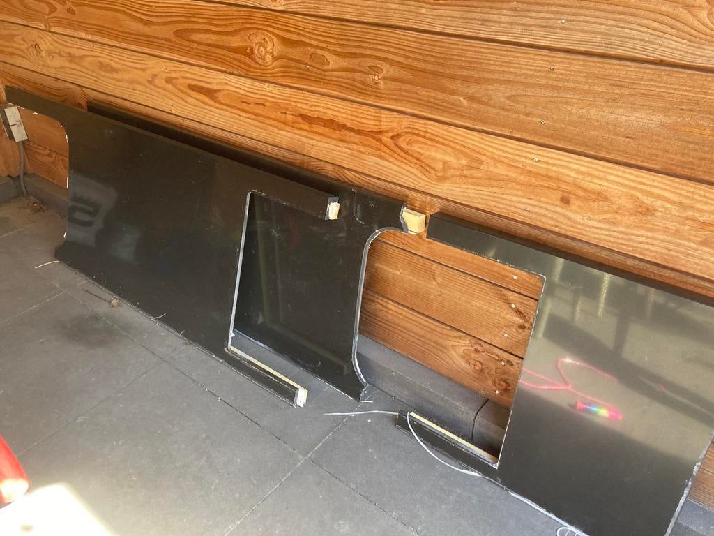 Composiet stenen keukenblad, op te zagen voor buitenkeuken, Ophalen, Gebruikt, Aluminium