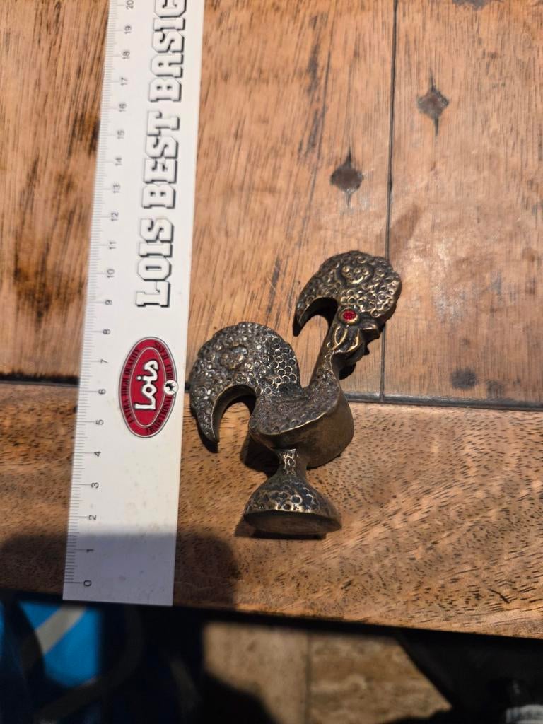 Bronzen haan beeldje, Ophalen of Verzenden