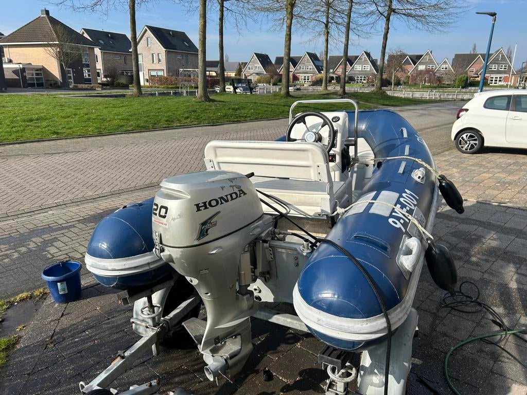 Caribe rib console boot, Gebruikt, Benzine, Minder dan 70 pk, Overige materialen