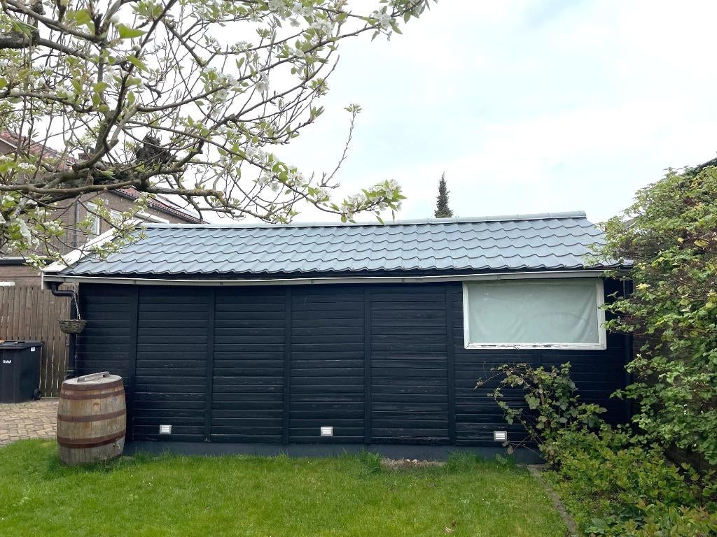 Gratis grote houten schuur, zelf demonteren en ophalen, Ophalen, Gebruikt, Hout, Overige typen