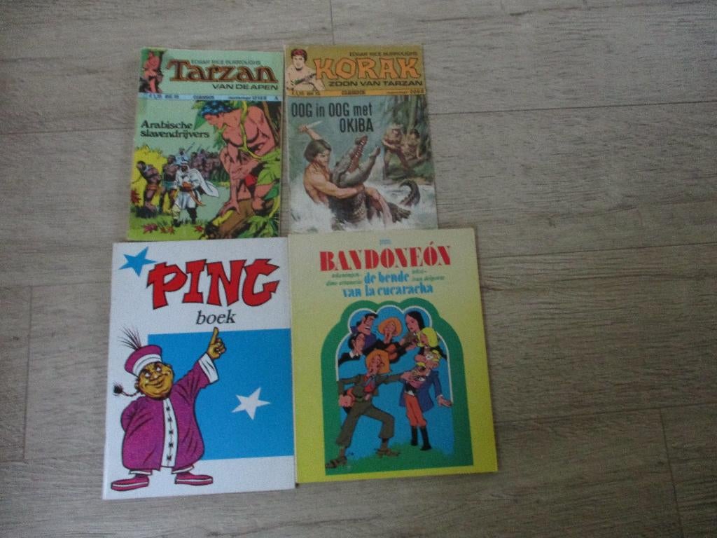 4 strips stripboeken comics oa Bandoneon Ping Korak, Boeken, Strips | Comics, Gelezen, Meerdere comics, Europa, Ophalen of Verzenden