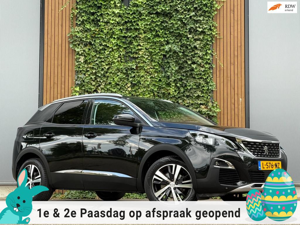 Peugeot 3008 1.2 PureTech GT-Line|CARPLAY, Gebruikt, 1199 cc, Leder en Stof, Zwart
