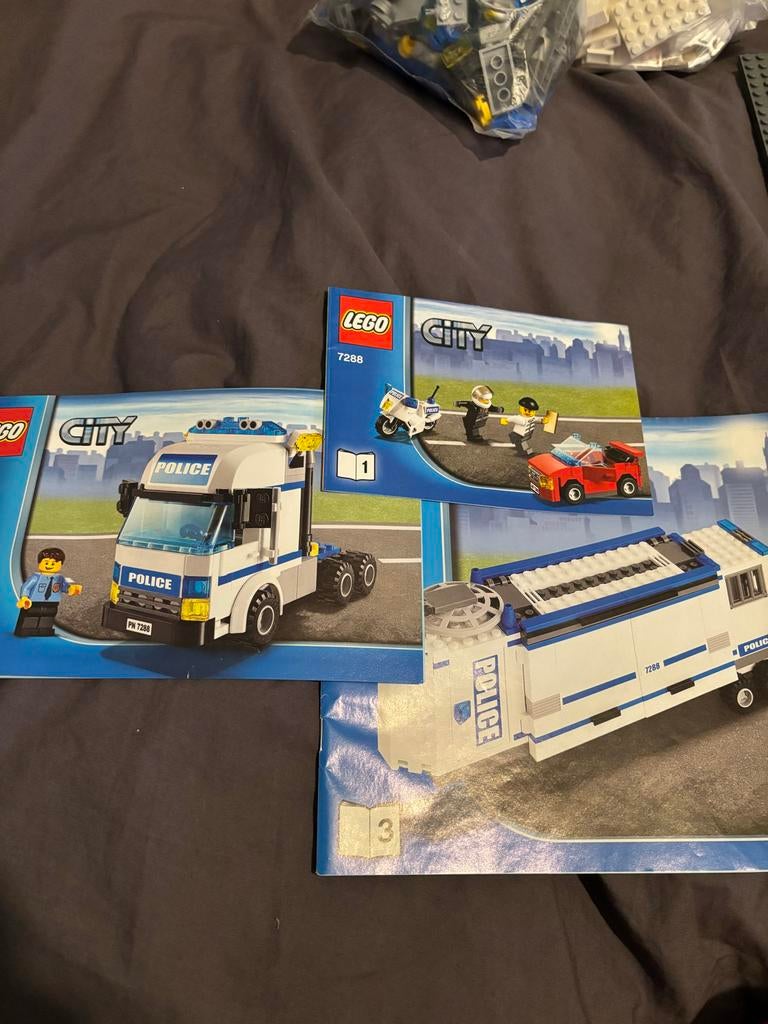 Lego City 7288 - Politiebus, Ophalen of Verzenden, Gebruikt, Complete set, Lego
