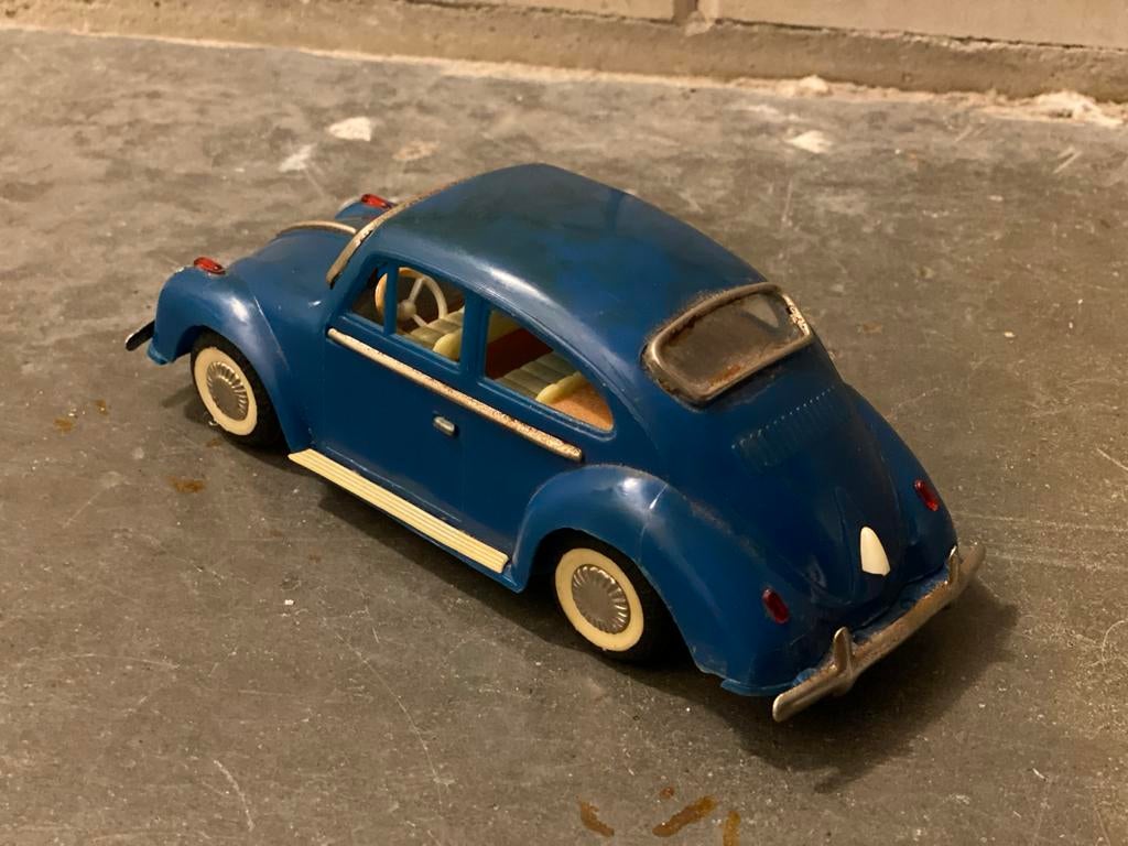 Vintage Volkswagen Kever modelauto - Blauw, Ophalen of Verzenden