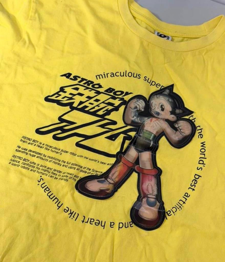 Zeldzaam Astro Boy 3D T-shirt XL – Limited Edition – Tezuka, Geel, Maat 56/58 (XL), Ophalen of Verzenden, Zo goed als nieuw