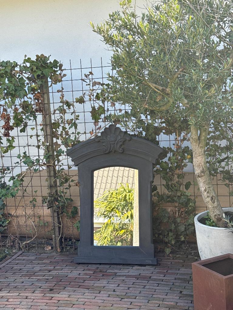 Hoge landelijke spiegel, Ophalen, Zo goed als nieuw, 75 tot 100 cm, Minder dan 100 cm