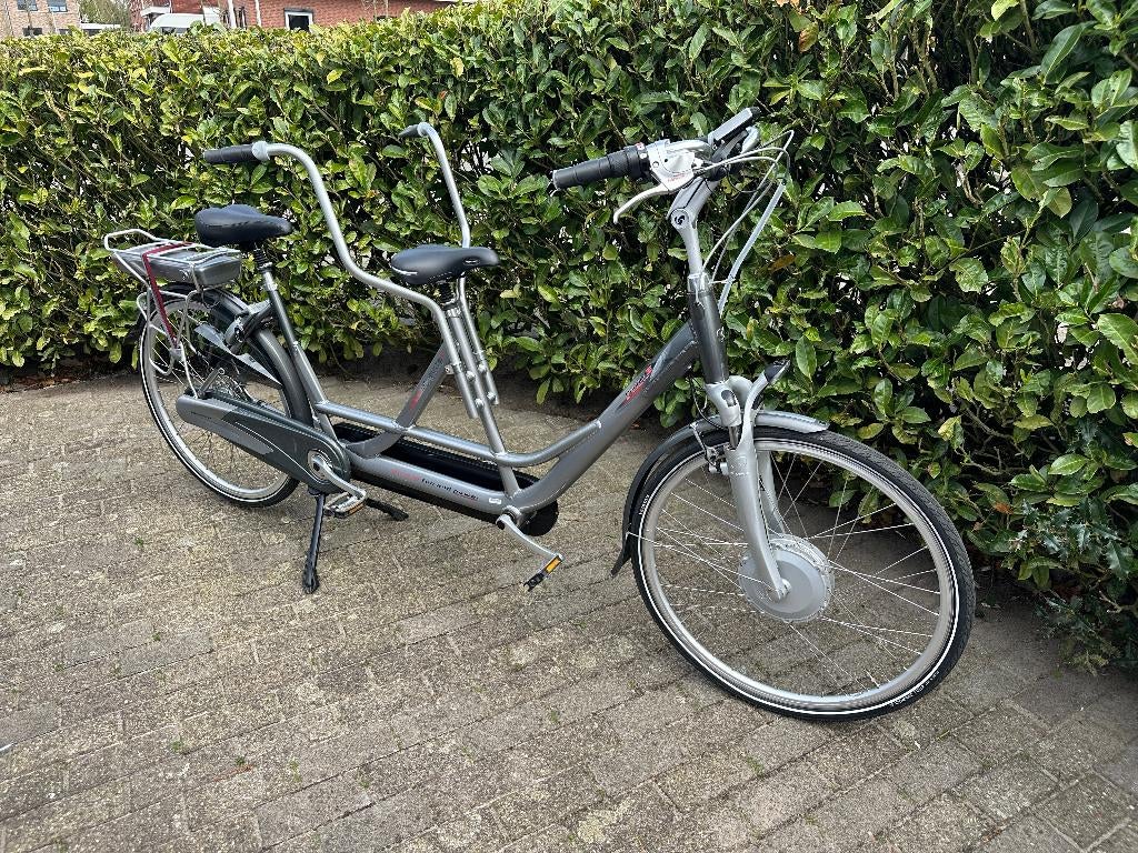 Sparta Double-E elektrische tandem, Fietsen en Brommers, Fietsen | Tandems, 53 tot 57 cm, Minder dan 10 versnellingen, Vering