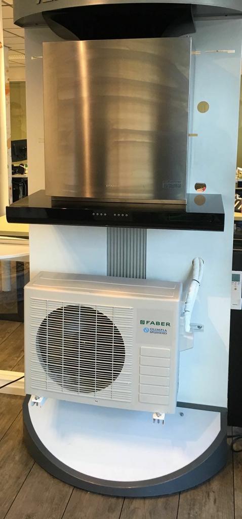 Afzuigkap met ingebouwde Splitlevel airco, Witgoed en Apparatuur, Afzuigkappen, Ophalen, Overige typen, Nieuw, 600 tot 800 m³ per uur