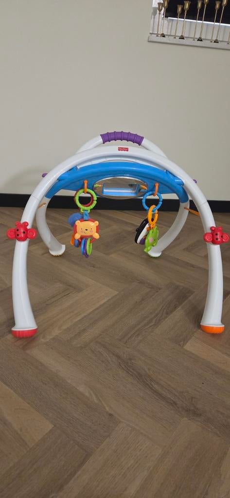 Fisher-Price Baby Speelboog met Spiegeltje en Rammelaars, Kinderen en Baby's, Speelgoed | Fisher-Price, Ophalen of Verzenden, Zo goed als nieuw