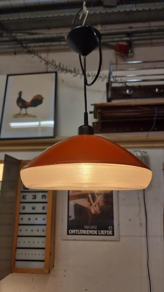 Vintage UFO hanglamp jaren 60 70, Gebruikt, ,, Ophalen of Verzenden, ,