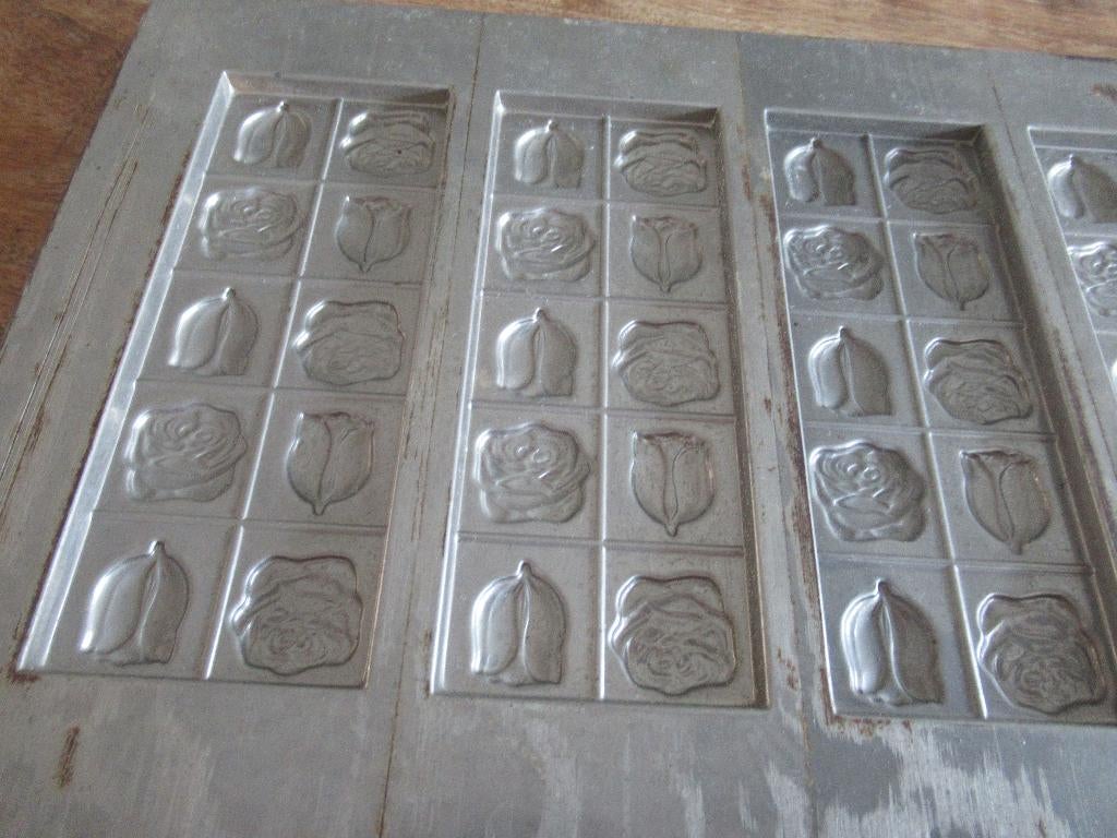 Grote plaat Bonbon Chocolade Vorm Bonbonplaat bloemen mal, Ophalen of Verzenden