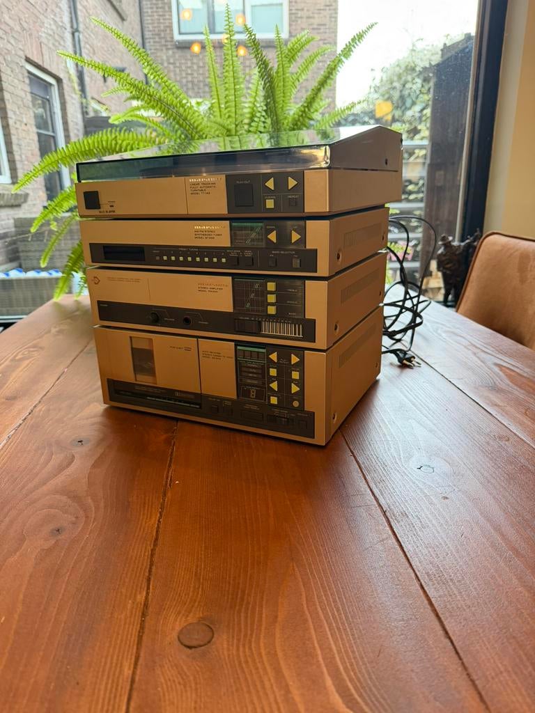 Volledige Marantz 243-serie set — champagne — zeldzaam, Ophalen of Verzenden, Zo goed als nieuw, Cassettedeck, Overige merken