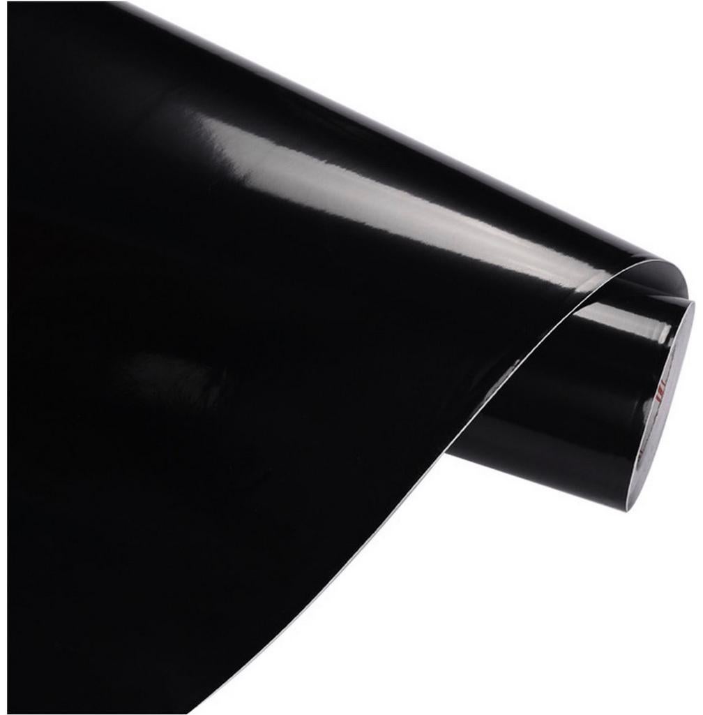 Zelfklevende decoratiefolie in glanzend zwart - 61,5x500 cm, Ophalen, Minder dan 10 m², Zwart, Glans