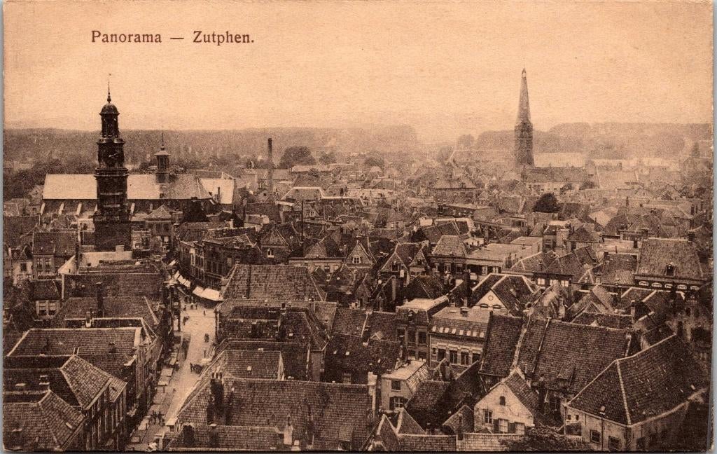Zutphen - Panorama briefkaart, Verzenden, Voor 1920, Ongelopen, Gelderland
