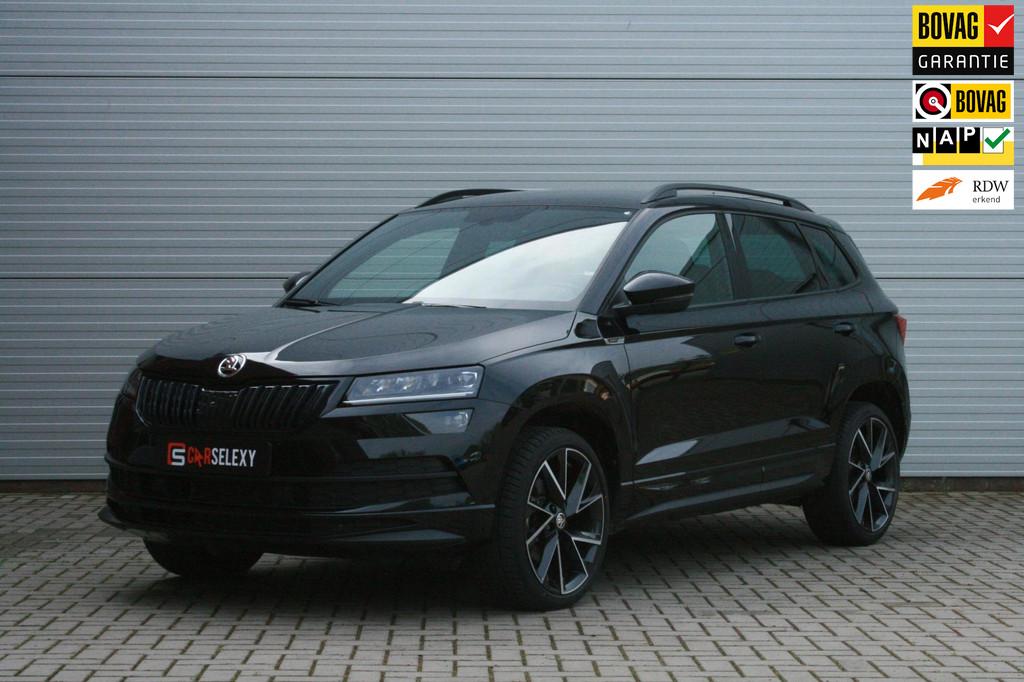Skoda KAROQ 1.5 TSI ACT Sportline Business/DSG/LED, Stof, 1498 cc, 4 cilinders, Zwart