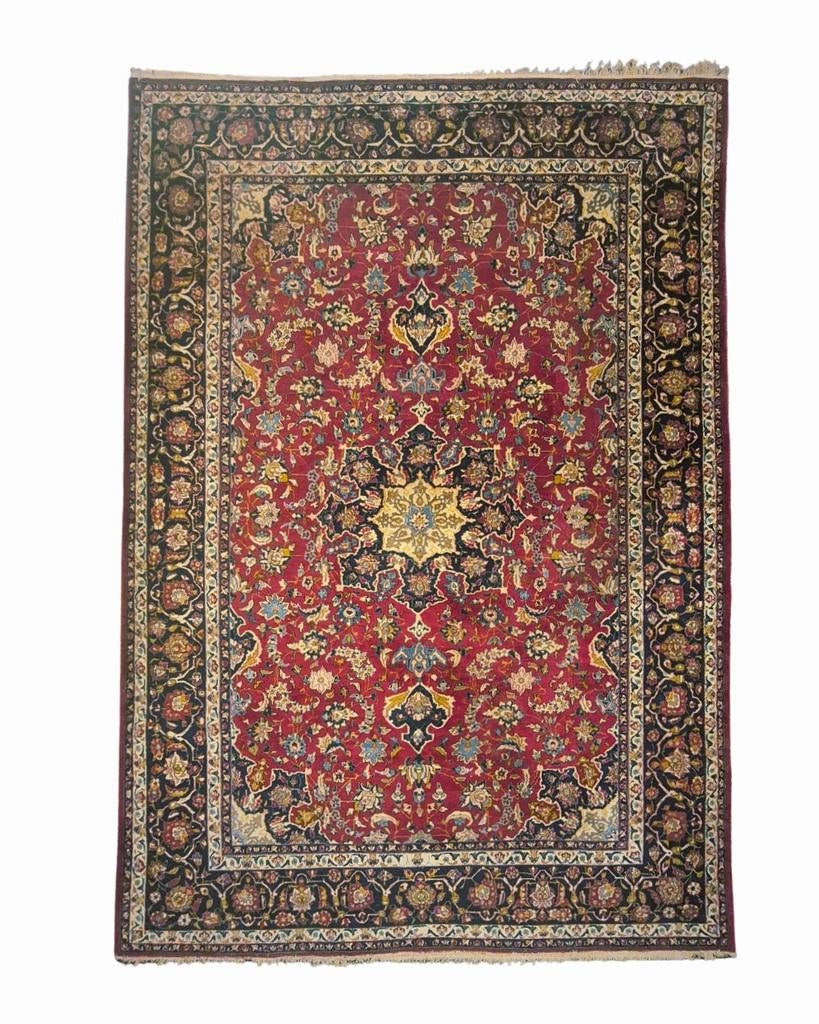 Groot Perisch tapijt Mashad 450x300 wollen vloerkleed iran, 1185VB, De handelmaatschappij, 200 cm of meer, Ophalen of Verzenden