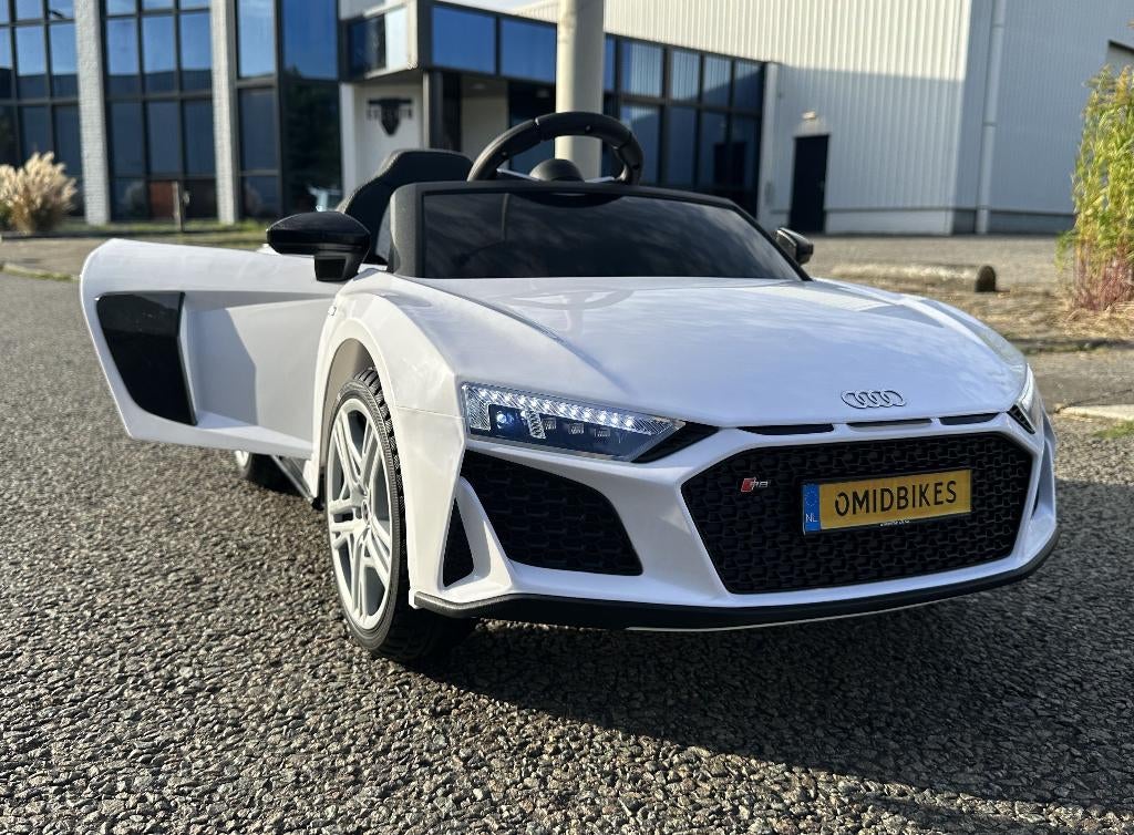 Audi R8 12v zwart Afstands / Bluetooth - Leder - Rubberban, Ophalen of Verzenden, Nieuw