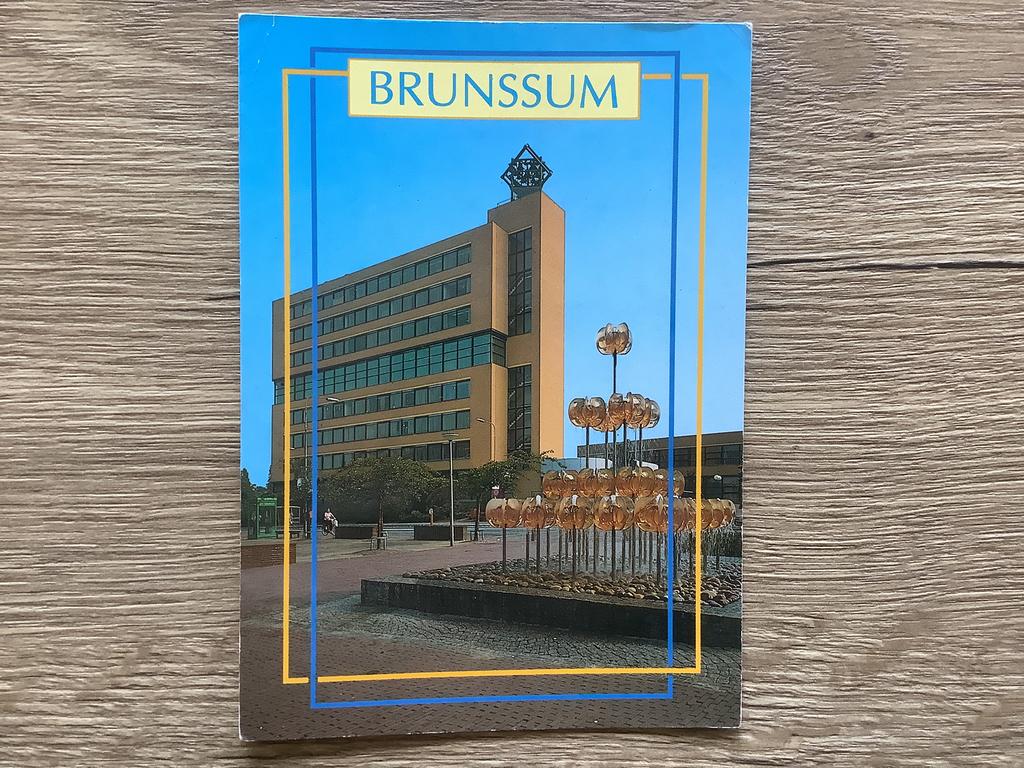 ansichtkaart Brunssum, Ophalen of Verzenden, Gelopen, Limburg