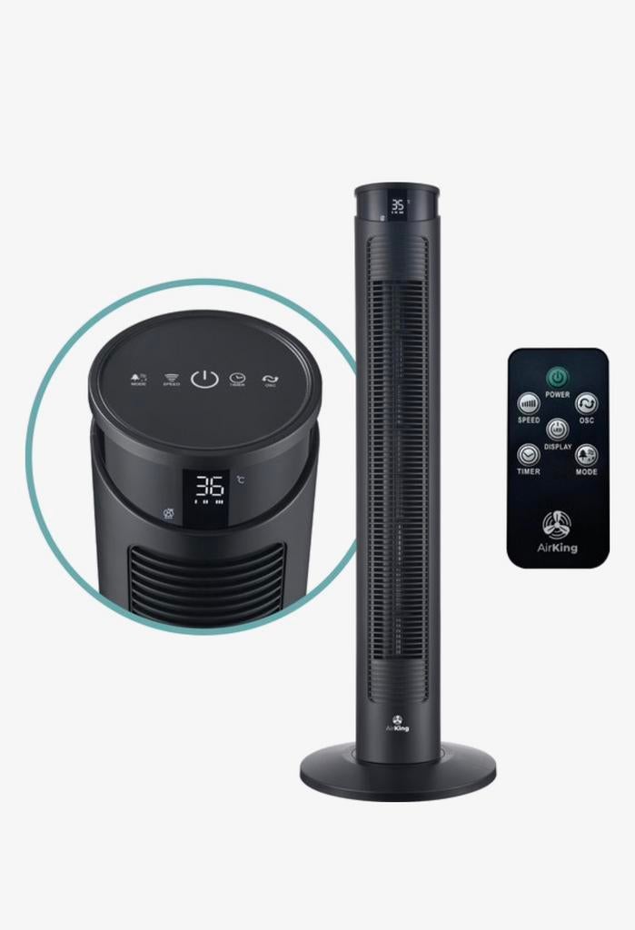 Zo goed als nieuwe torenventilator met afstandsbediening, Witgoed en Apparatuur, Ventilatoren, Ophalen, Zo goed als nieuw, Torenventilator