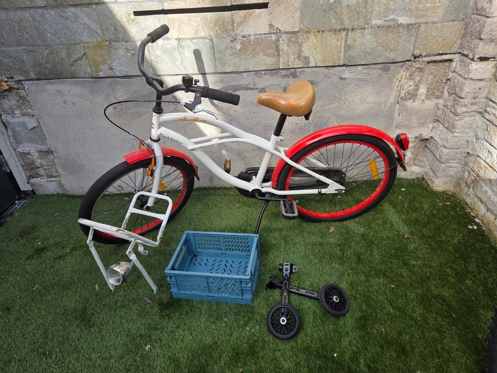 Kinderfiets met vele opties en zijwieltjes, Fietsen en Brommers, Fietsen | Kinderfietsjes, 20 inch of meer, Zijwieltjes, Gebruikt